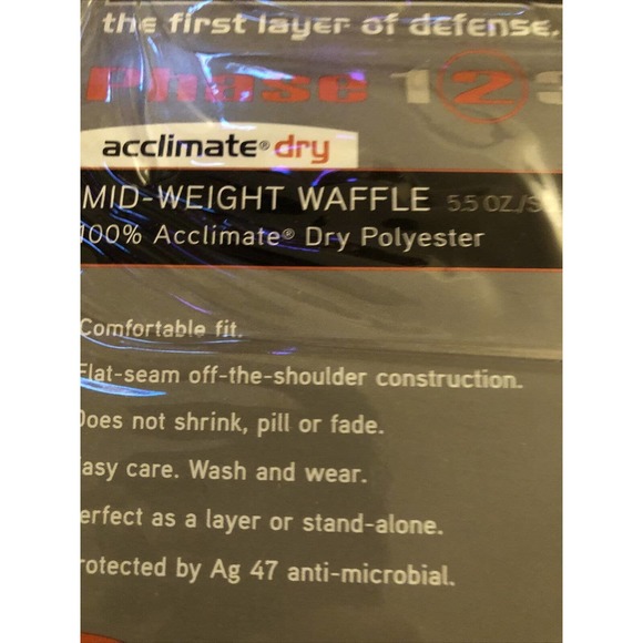 XGO Mid-weight Tech‎ Waffle Phase 2 Thermal Long sleeve Shirt Men’s XXL 2XL - Picture 3 of 8